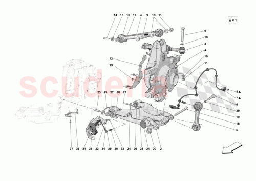 Part Diagram for Ferrari 014507987