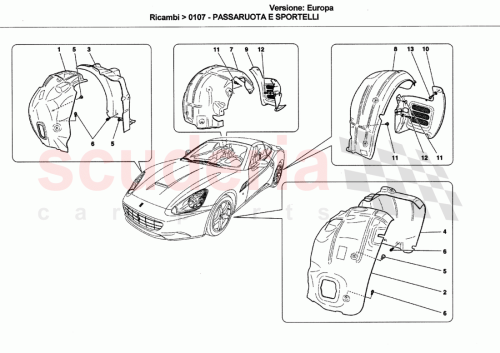 Part Diagram for Ferrari 69748400
