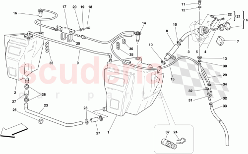 Part Diagram for Ferrari 69101300