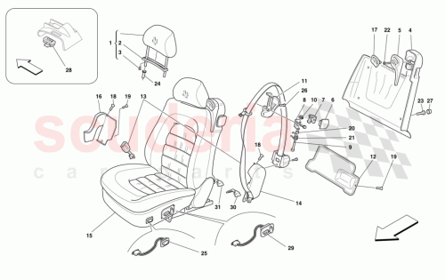 Part Diagram for Ferrari 65261800