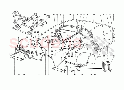 Part Diagram for Ferrari 61718900