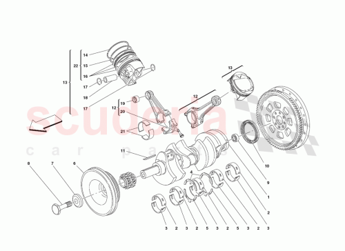 Part Diagram for Ferrari 186201