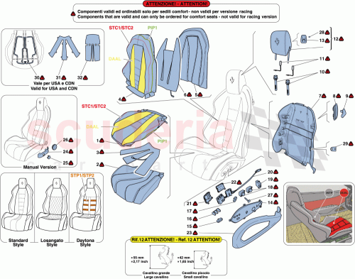 Part Diagram for Ferrari 86601700