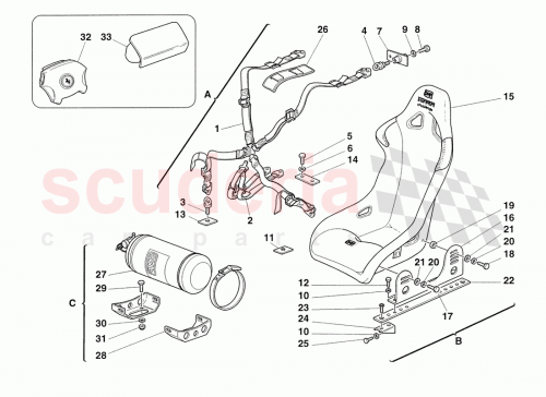 Part Diagram for Ferrari 65754600