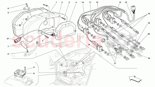 Part Diagram for Ferrari 64505500