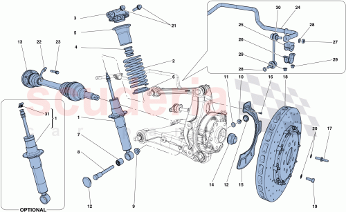 Part Diagram for Ferrari 304242