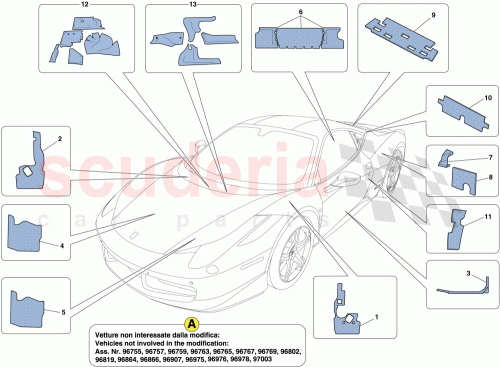 Part Diagram for Ferrari 82120900