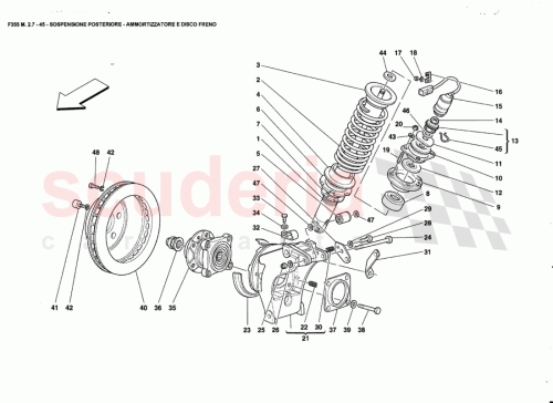 Part Diagram for Ferrari 165555
