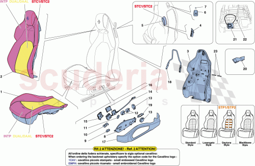Part Diagram for Ferrari 86760300