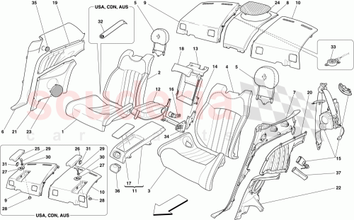 Part Diagram for Ferrari 68306400