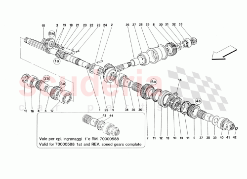 Part Diagram for Ferrari 131374