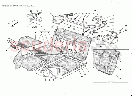 Part Diagram for Ferrari 654839