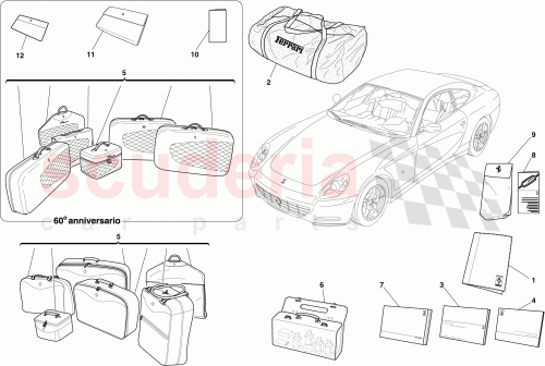 Part Diagram for Ferrari 69947000