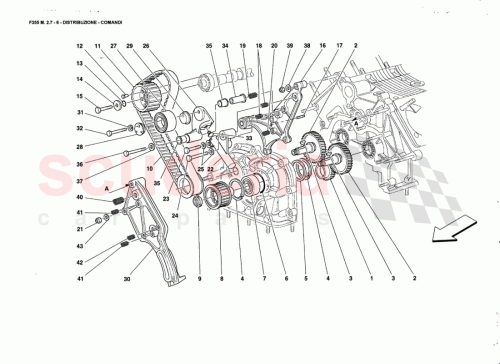 Part Diagram for Ferrari 163950