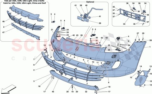 Part Diagram for Ferrari 89035300
