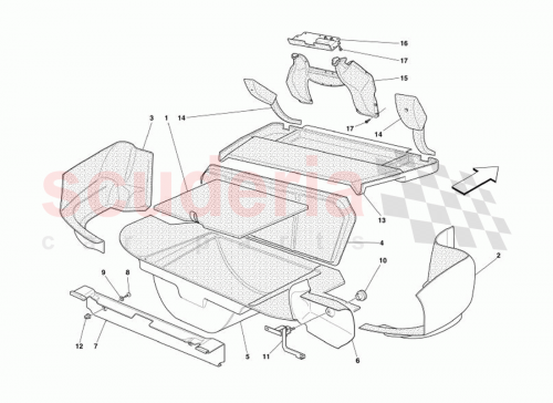 Part Diagram for Ferrari 65044200