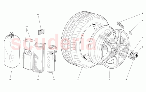 Part Diagram for Ferrari 155041