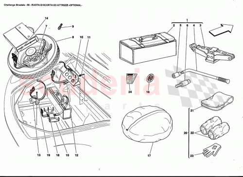 Part Diagram for Ferrari 67897200