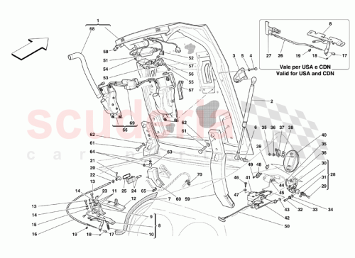 Part Diagram for Ferrari 67121100