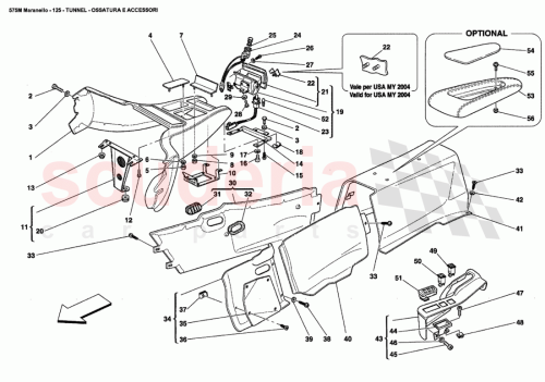 Part Diagram for Ferrari 66167700
