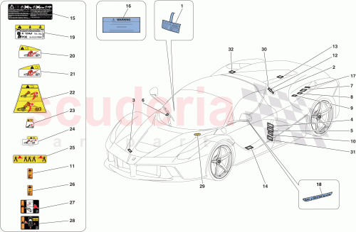 Part Diagram for Ferrari 305515