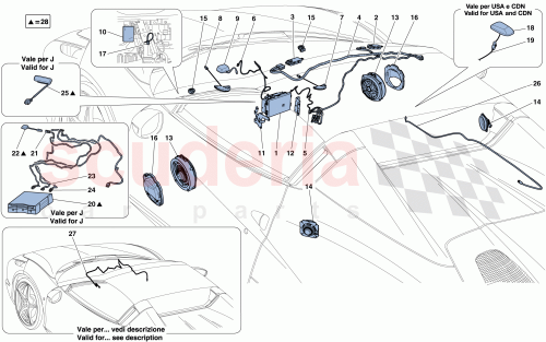 Part Diagram for Ferrari 312384