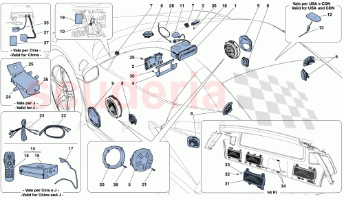 Part Diagram for Ferrari 244438
