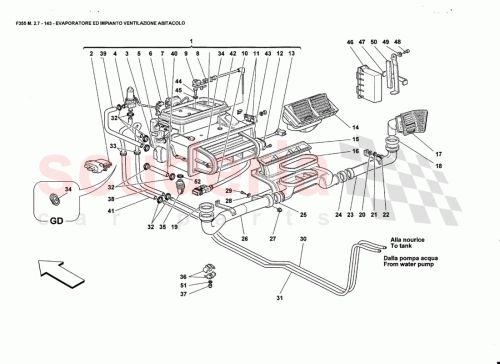 Part Diagram for Ferrari 65365900