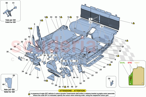 Part Diagram for Ferrari 88111600