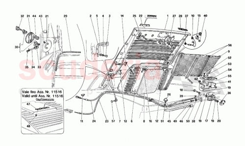 Part Diagram for Ferrari 61501500