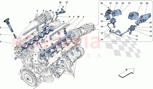 Part Diagram for Ferrari 327855