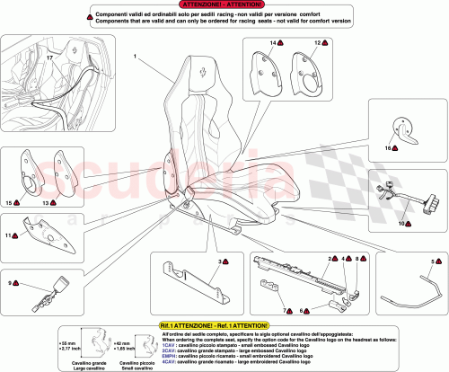 Part Diagram for Ferrari 83858900