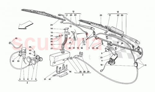 Part Diagram for Ferrari 64475200