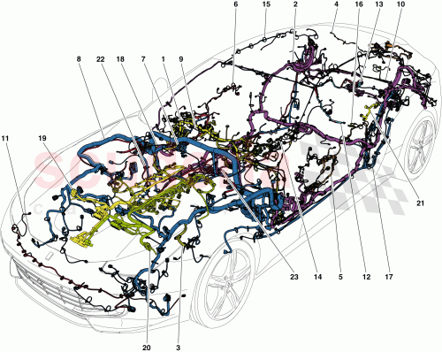 Part Diagram for Ferrari 322601