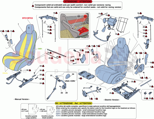 Part Diagram for Ferrari 86302000