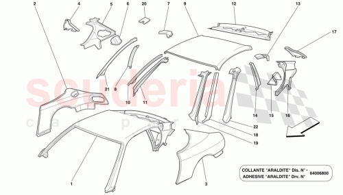 Part Diagram for Ferrari 64482000