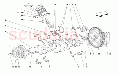 Part Diagram for Ferrari 173484