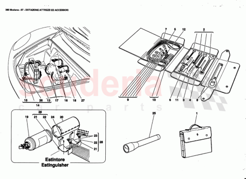 Part Diagram for Ferrari 201236