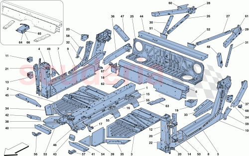 Part Diagram for Ferrari 304705