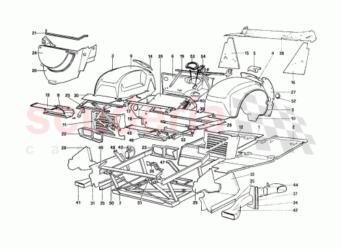 Part Diagram for Ferrari 61383000