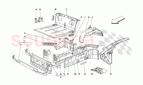 Part Diagram for Ferrari 64042600