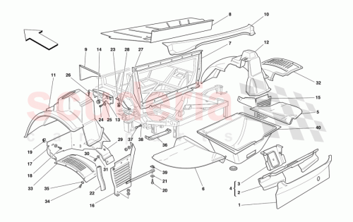 Part Diagram for Ferrari 65424600