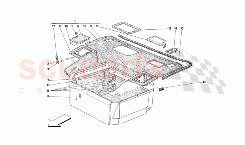 Part Diagram for Ferrari 64453200