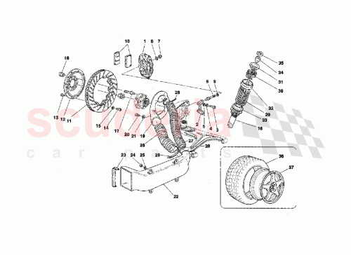 Part Diagram for Ferrari 163297