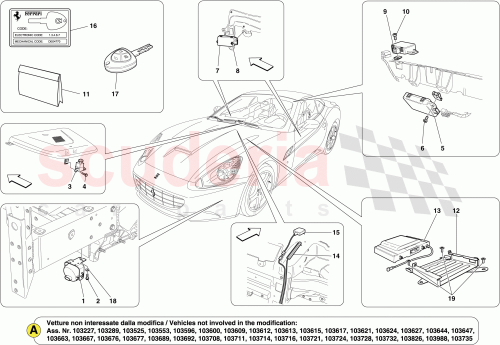 ★m★ 238935 ANTI-LIFT SENSOR for Ferrari 458, California & more