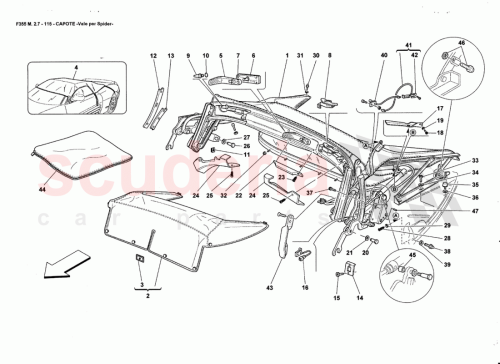 Part Diagram for Ferrari 13838817