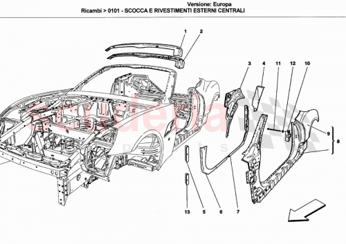 Part Diagram for Ferrari 81962911