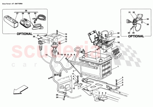Part Diagram for Ferrari 67119300