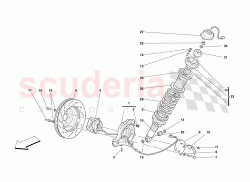 Part Diagram for Ferrari 153496