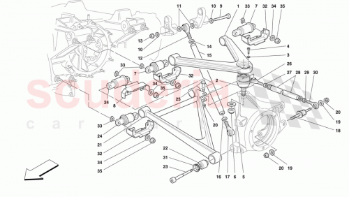 Part Diagram for Ferrari 166500